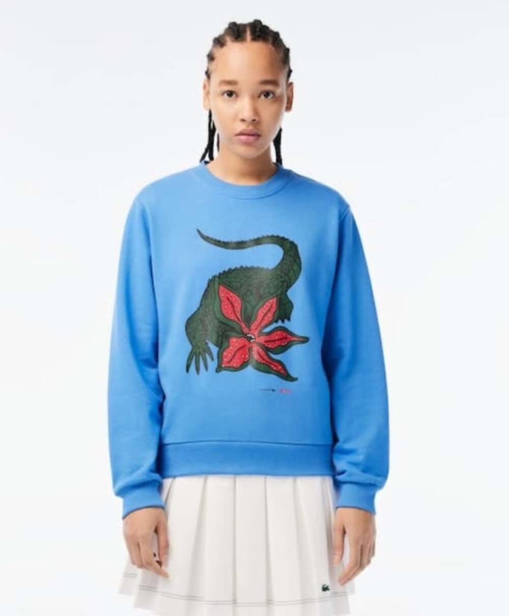 UNISEX Lacoste x Netflix Stranger Things Organic Cotton Sweatshirt sz. 32 US XS